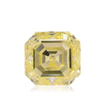 Diamante Fancy Yellow taglio Asscher da 0,46 carati (SI1)