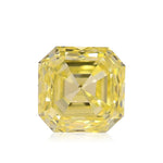 0.38 Carat Fancy Yellow Asscher Diamond (SI1)