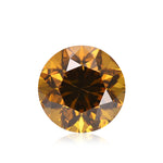 0.74 Carat Fancy Deep Brownish Yellowish Orange Round Brilliant Diamond SI2 GIA