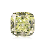 1.02 Carat Fancy Yellow Green Cushion Diamond VS2 GIA