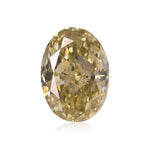 2.03 Karat Fancy Brownish Greenish Yellow Oval Diamant VS2 GIA