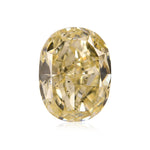 4,26 Karat Fancy Light Brownish Yellow Oval Diamant SI2 GIA