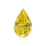 0,71 Karat Fancy Vivid Yellow Tropfen-Diamant SI2 GIA