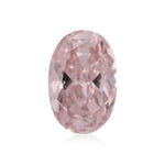 Diamante ovale rosa-arancio fantasia da 0,72 carati SI2 GIA