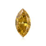 ألماسة ماركيز 1.56 قيراط فاخرة صفراء بنية عميقة I2 GIA