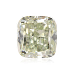 0.88 Carat Fancy Intense Yellowish Green Cushion Diamond VS2 GIA