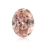 0.65 Karat Fancy Orangy Pink Oval Diamant SI1 GIA & ARGYLE