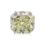 Diamante GIA Radiant Giallo Verde Fantasia (I2) da 0,86 carati