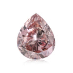 0,43 Karat Fancy Brownish Orangy Pink Pear Diamant I1 GIA
