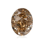 3.25 Karat Fancy Brown Yellow Oval-Diamant SI2 GIA