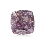 0.56 Carat Fancy Intense Purple Pink Cushion Diamond VS2 GIA