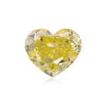 Diamante a CUORE GIA VS2 Giallo Verdastro Intenso Fantasia da 1,15 carati