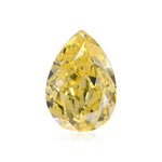 Diamante a pera Fancy Intense Yellow da 0,55 carati, purezza VS1, GIA
