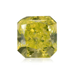 0,61 Karat Fancy Vivid Green Yellow Radiant Diamant VS2 GIA