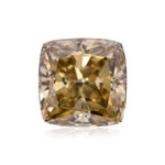 ألماسة وسادة 4.18 قيراط، Fancy Dark Brown Greenish Yellow، SI1، GIA
