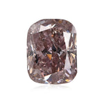 0.61 Carat Fancy Brownish Pink Cushion Diamond (I1) GIA