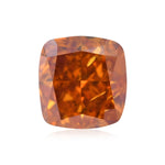 0.50 Carat Fancy Deep Brownish Yellowish Orange Cushion Diamond I1 GIA