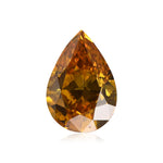 0.50 قيراط ألماسة كمثرية Fancy Deep Orange Yellow بدرجة نقاء SI1 من GIA
