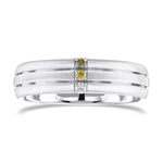 Anello da uomo con diamante a colore fantasia