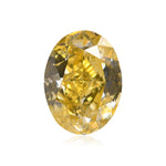 Diamante ovale giallo vivace elegante da 1,00 carato (SI2) GIA