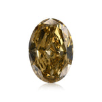 ألماسة بيضاوية 6.08 قيراط Fancy Deep Brownish Greenish Yellow VS2 GIA