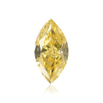 0.66 Karat Fancy Intense Yellow Marquise-Diamant GIA