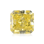 Diamante Radiante Giallo Intenso Fantasia da 0,55 Carati I1 GIA