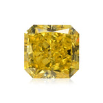 0.77 Carat Fancy Vivid Yellow Radiant Diamond SI2 GIA