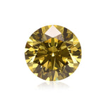 1.28 Carat Fancy Vivid Yellow Round Diamond SI2 GIA