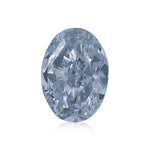 0.60 Karat Fancy Blue Oval-Diamant VS2 GIA