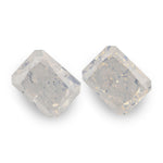 4.34 Carat Fancy White Radiant Diamonds