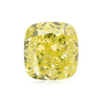 ألماسة كوشن 2.03 قيراط، Fancy Intense Greenish Yellow، SI1، GIA