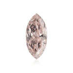 Diamante a Navette Rosa Aranciato Chiaro Fancy da 0,50 carati SI2 GIA
