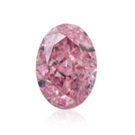Diamante Ovale Rosa Porpora Intenso Fancy da 0,54 Carati VS1 GIA