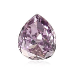 0.14 Karat Fancy Intense Pink Purple Pear Diamant (I1) GIA