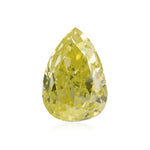 1.01 Carat Fancy Intense Green Yellow Pear Diamond SI2 GIA