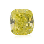 Diamante a cuscino Fancy Intense Green Yellow da 0,38 carati SI2 GIA