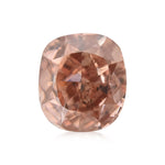 0.31 Carat Fancy Orangy Pink Radiant Diamond I1 GIA