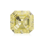 0.88 Carat Fancy Yellow Asscher Diamond (I1)