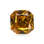 0.50 Carat Fancy Vivid Orange Yellow Radiant Diamond I1 GIA
