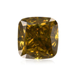 ألماسة كوشن 2.01 قيراط، Fancy Deep Brown Greenish Yellow، SI1، GIA