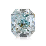 Diamante Radiante Fancy Intense Blue Green SI1 GIA da 0,92 carati