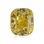 1.00 Carat Fancy Vivid Yellow Cushion Diamond SI2 GIA