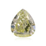 Diamante a pera I2 GIA, 0,78 carati, fantasia verde-giallo chiaro
