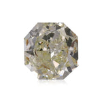 0,76 Karat Hellgelbgrüner Radiant Diamant I2 GIA