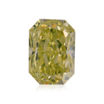 ألماسة Radiant بوزن 0.63 قيراط، Fancy Intense Greenish Yellow، SI1، GIA