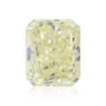 5.06 Carat Light Yellow Radiant Diamond SI1 GIA