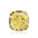 Diamante a cuscino, 5,11 carati, Fancy Intense Yellow, VVS2, GIA