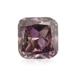 0.18 Carat Fancy Dark Brown Purple Radiant Diamond I1 GIA