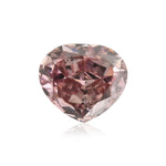 0.26 Carat Fancy Intense Purple Pink HEART Diamond SI2 GIA